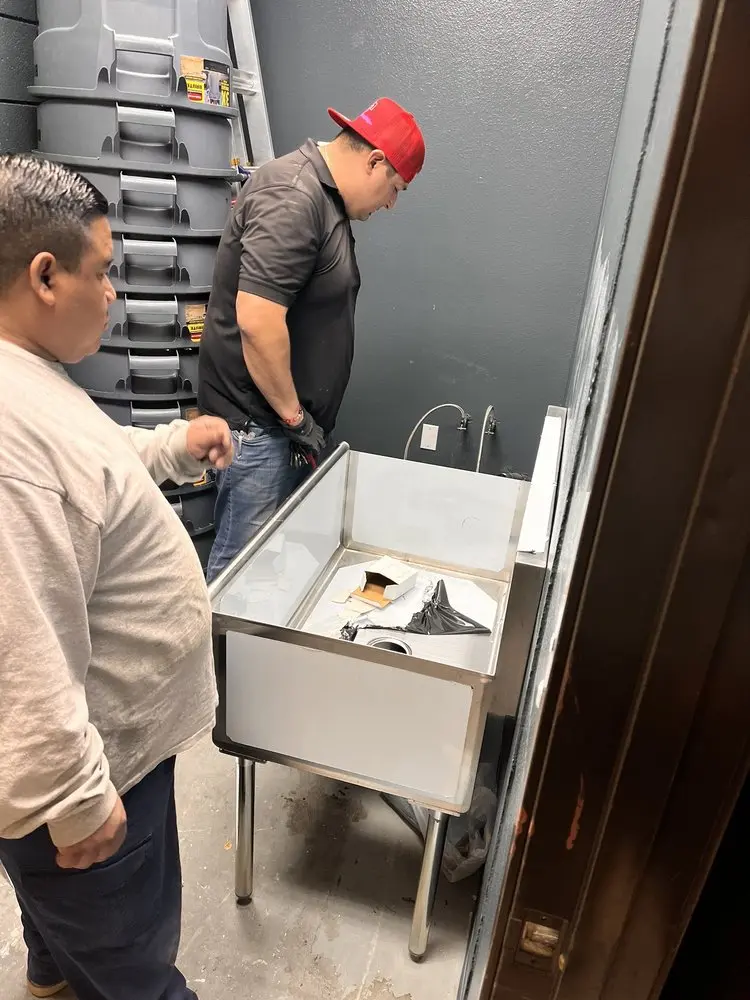 Commercial plumbing and sink installation in Lockhart